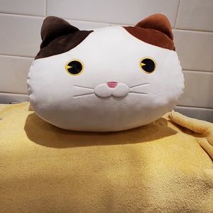 HAND WARMER; WHITE CALICO CAT